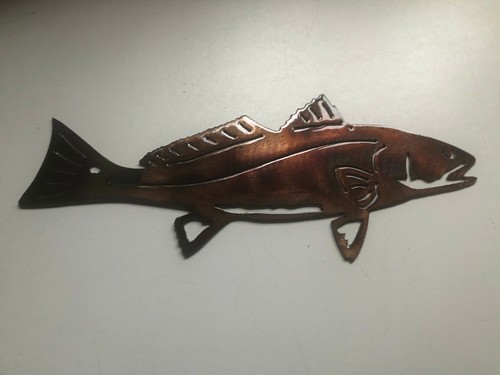 Red fish metal - fish, wall