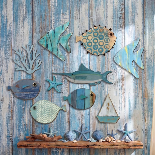 Pcs fish wall - 10,